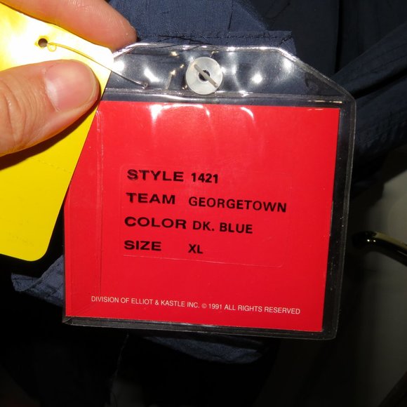 VTG Mirage First String University of Georgetown Hoyas Long Jacket XL NWT - Picture 4 of 10